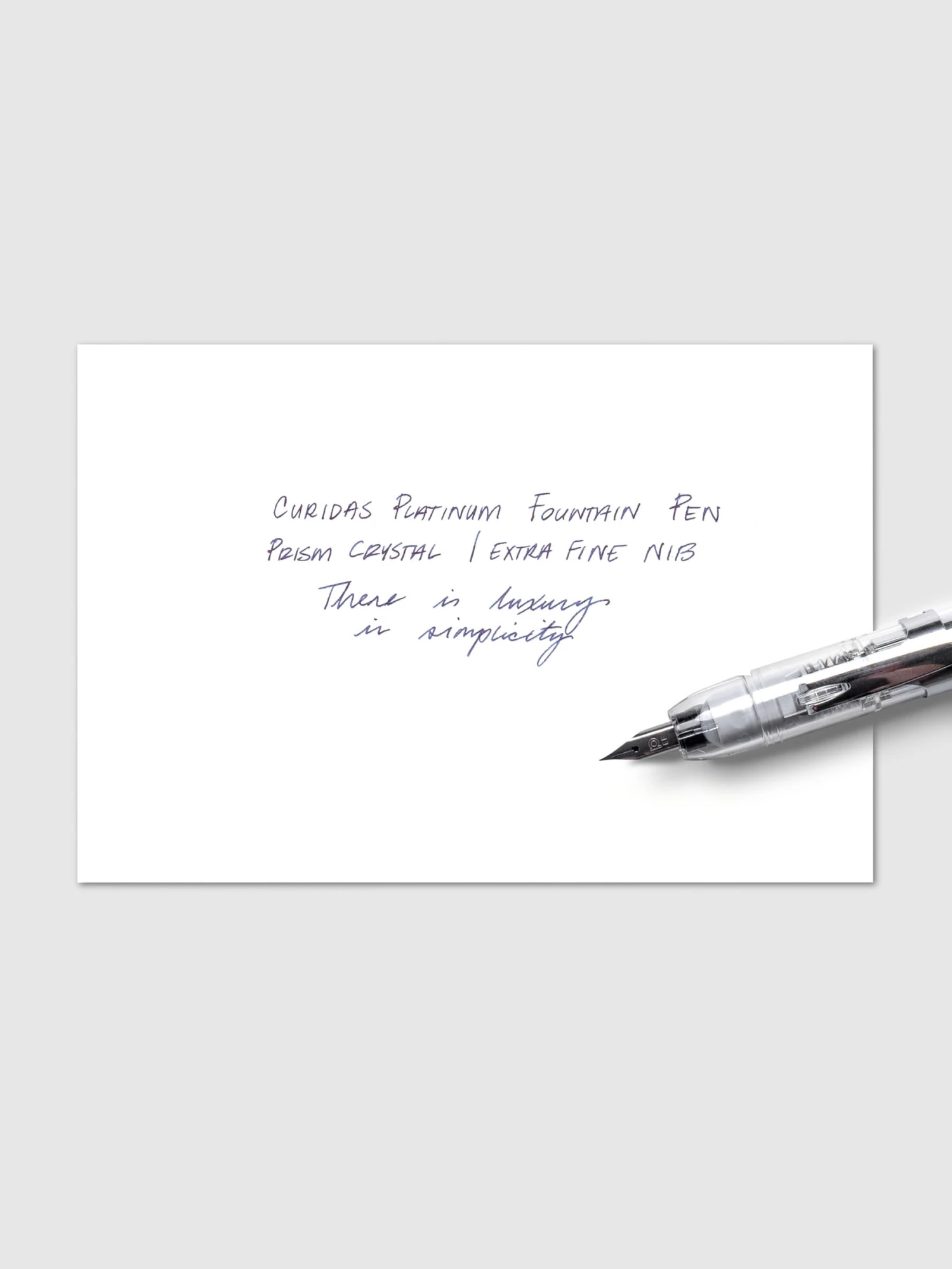 Platinum Curidas Fountain Pen | Prism Crystal | Extra Fine(Platinum Curidas Fountain Pen Prism Crystal Extra Fine) 5 Platinum Curidas Fountain Pen | Prism Crystal | Extra Fine(Platinum Curidas Fountain Pen Prism Crystal Extra Fine) - Image 5