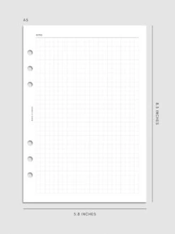 2025 Dated Admin Planner Inserts(2025 Dated Admin Planner Inserts) -Cloth And Paper Shop 2025 Dated Admin Planner Inserts A5 Graph Notes Specs CP 1