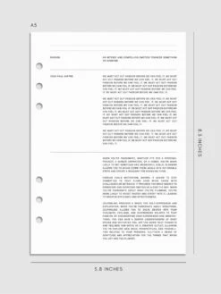 2025 Dated Horizontal Weekly Planner Insert | Monday Start(2025 Dated Horizontal Weekly Planner Insert Monday Start) 25 2025 Dated Horizontal Weekly Planner Insert | Monday Start(2025 Dated Horizontal Weekly Planner Insert Monday Start) -Cloth And Paper Shop 2025 Dated Horizontal Weekly Planner Insert Monday Start A5 Monthly Cover CP 1