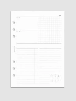 2025 Dated Horizontal Weekly Planner Insert | Monday Start(2025 Dated Horizontal Weekly Planner Insert Monday Start)
