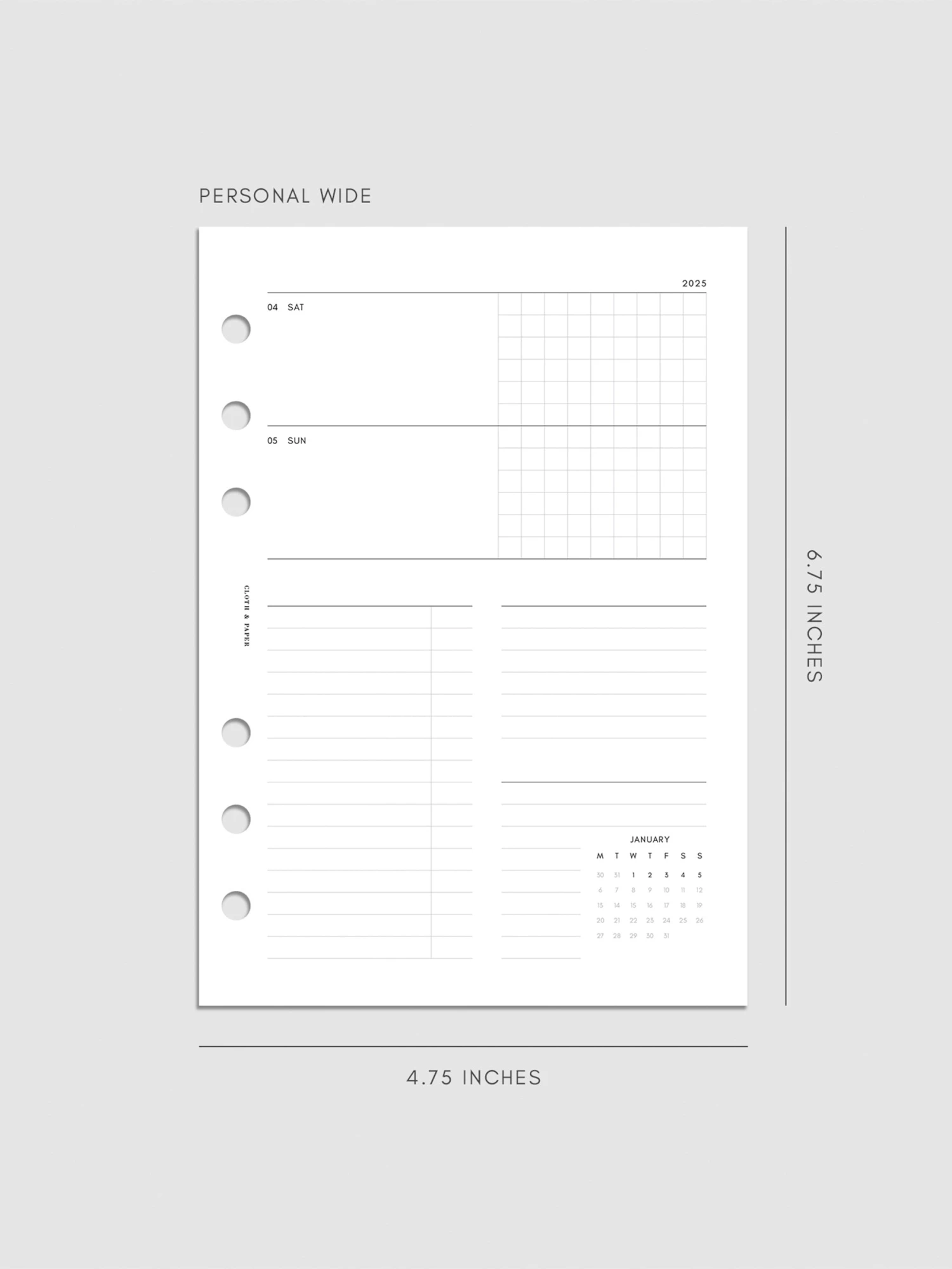 2025 Dated Horizontal Weekly Planner Insert | Monday Start(2025 Dated Horizontal Weekly Planner Insert Monday Start) 17 2025 Dated Horizontal Weekly Planner Insert | Monday Start(2025 Dated Horizontal Weekly Planner Insert Monday Start) - Image 17