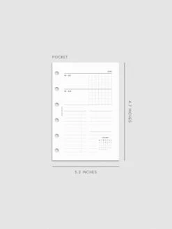 2025 Dated Horizontal Weekly Planner Insert | Monday Start(2025 Dated Horizontal Weekly Planner Insert Monday Start) 32 2025 Dated Horizontal Weekly Planner Insert | Monday Start(2025 Dated Horizontal Weekly Planner Insert Monday Start) -Cloth And Paper Shop 2025 Dated Horizontal Weekly Planner Insert Monday Start Pocket Weekly Spread CP 1
