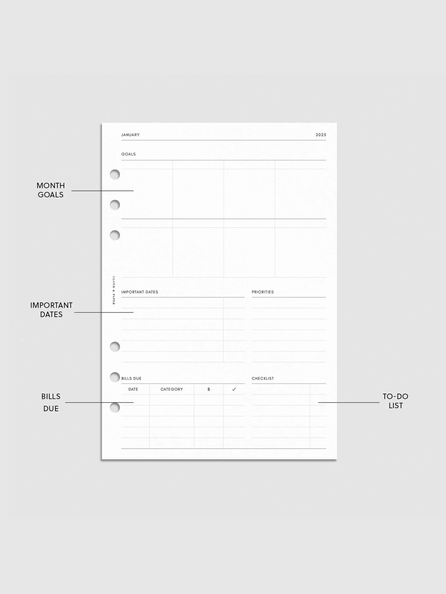2025 Dated Monthly Planner Insert | Monday Start(2025 Dated Monthly Planner Insert Monday Start) 5 2025 Dated Monthly Planner Insert | Monday Start(2025 Dated Monthly Planner Insert Monday Start) - Image 5