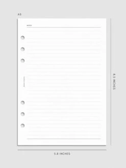 2025 Dated Monthly Planner Insert | Monday Start(2025 Dated Monthly Planner Insert Monday Start) 30 2025 Dated Monthly Planner Insert | Monday Start(2025 Dated Monthly Planner Insert Monday Start) -Cloth And Paper Shop 2025 Dated Monthly Planner Insert Monday Start A5 Notes Specs CP 1