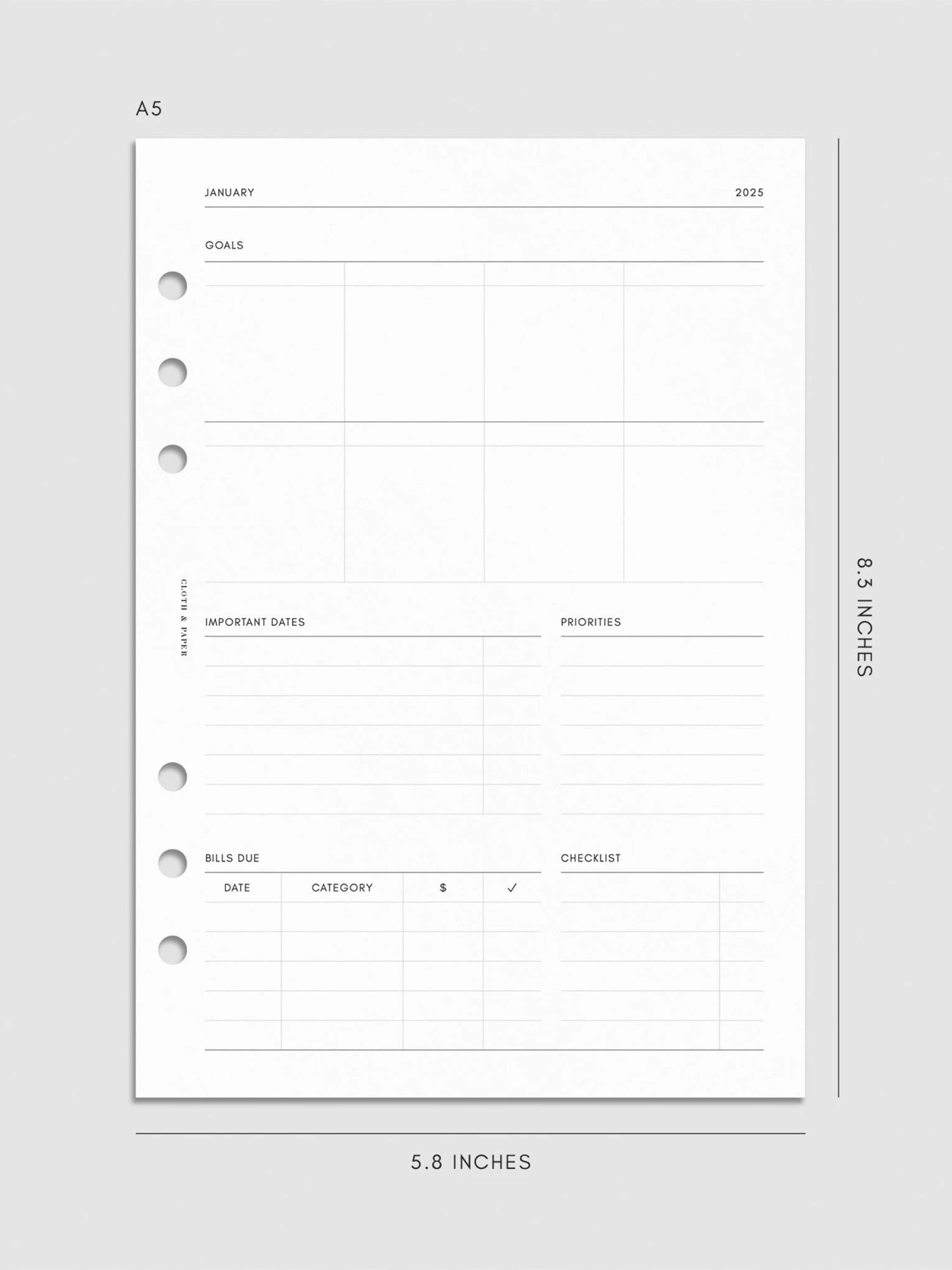 2025 Dated Monthly Planner Insert | Monday Start(2025 Dated Monthly Planner Insert Monday Start) 10 2025 Dated Monthly Planner Insert | Monday Start(2025 Dated Monthly Planner Insert Monday Start) - Image 10
