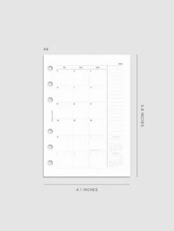 2025 Dated Monthly Planner Insert | Monday Start(2025 Dated Monthly Planner Insert Monday Start) 32 2025 Dated Monthly Planner Insert | Monday Start(2025 Dated Monthly Planner Insert Monday Start) -Cloth And Paper Shop 2025 Dated Monthly Planner Insert Monday Start A6 CP 1
