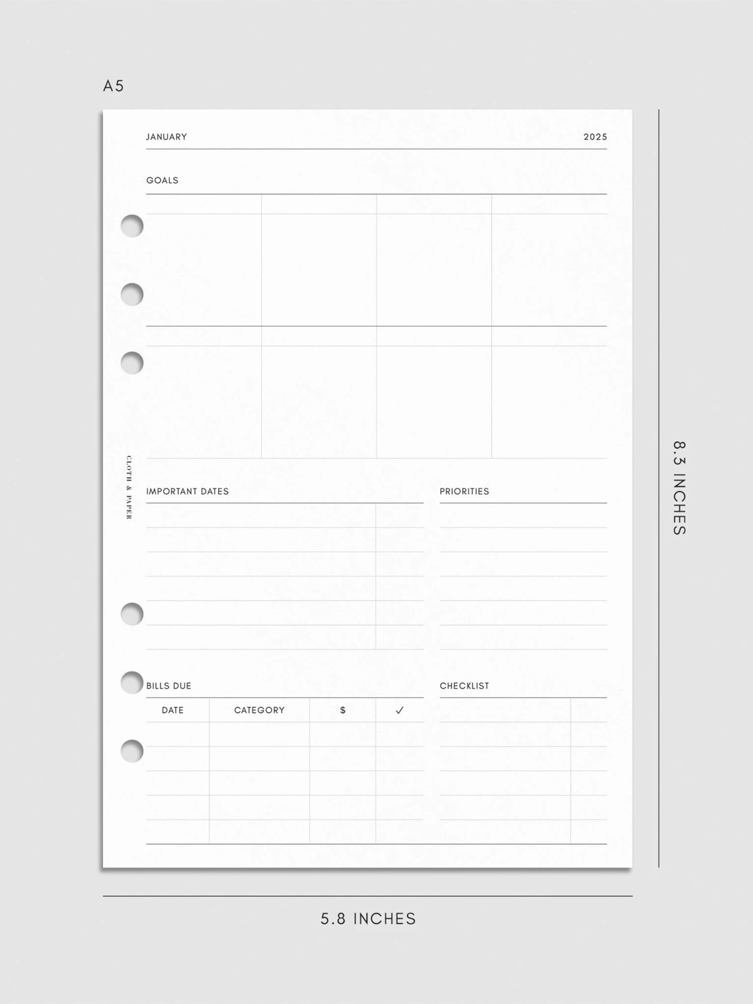 2025 Dated Vertical Weekly Lined Planner Insert | Sunday Start(2025 Dated Vertical Weekly Lined Planner Insert Sunday Start) 9 2025 Dated Vertical Weekly Lined Planner Insert | Sunday Start(2025 Dated Vertical Weekly Lined Planner Insert Sunday Start) - Image 9