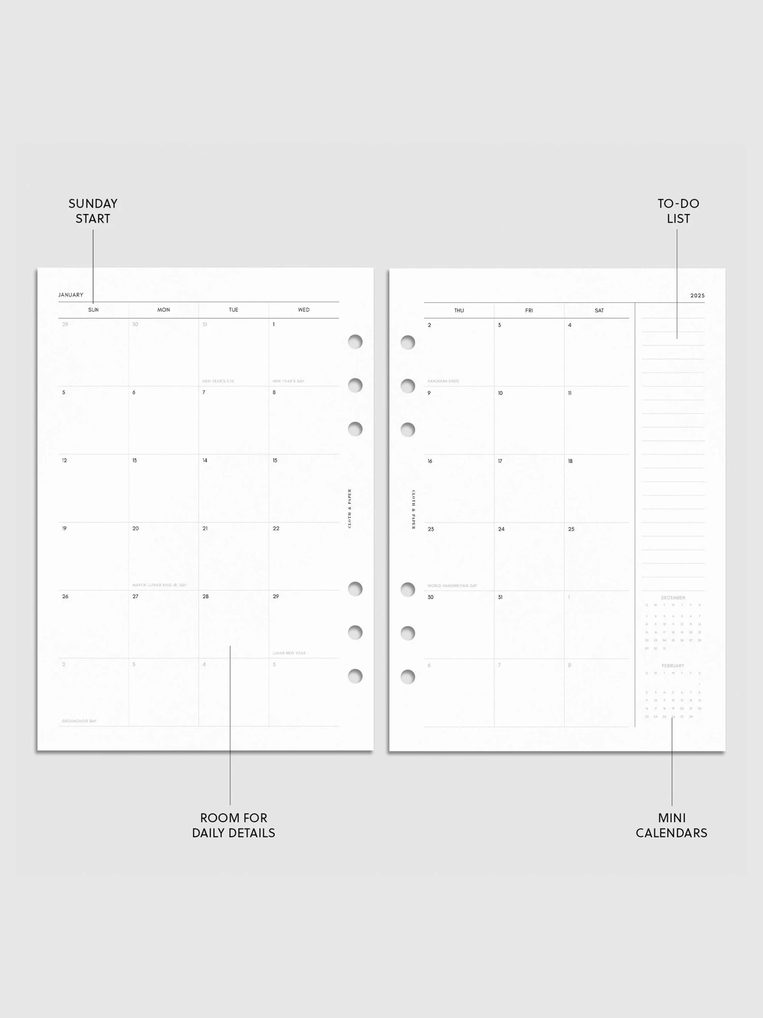 2025 Dated Vertical Weekly Lined Planner Insert | Sunday Start(2025 Dated Vertical Weekly Lined Planner Insert Sunday Start) 3 2025 Dated Vertical Weekly Lined Planner Insert | Sunday Start(2025 Dated Vertical Weekly Lined Planner Insert Sunday Start) - Image 3
