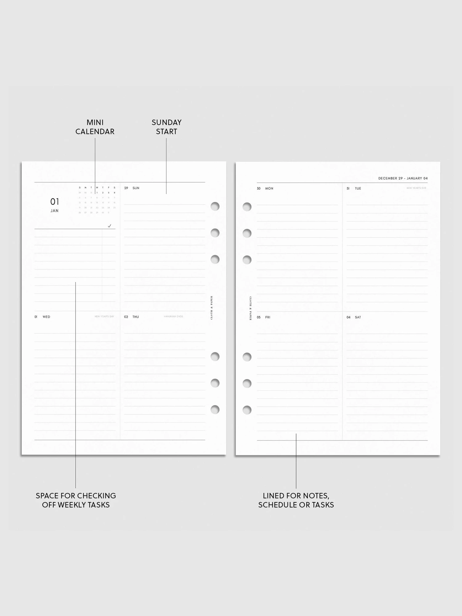 2025 Dated Vertical Weekly Lined Planner Insert | Sunday Start(2025 Dated Vertical Weekly Lined Planner Insert Sunday Start) 2 2025 Dated Vertical Weekly Lined Planner Insert | Sunday Start(2025 Dated Vertical Weekly Lined Planner Insert Sunday Start) - Image 2