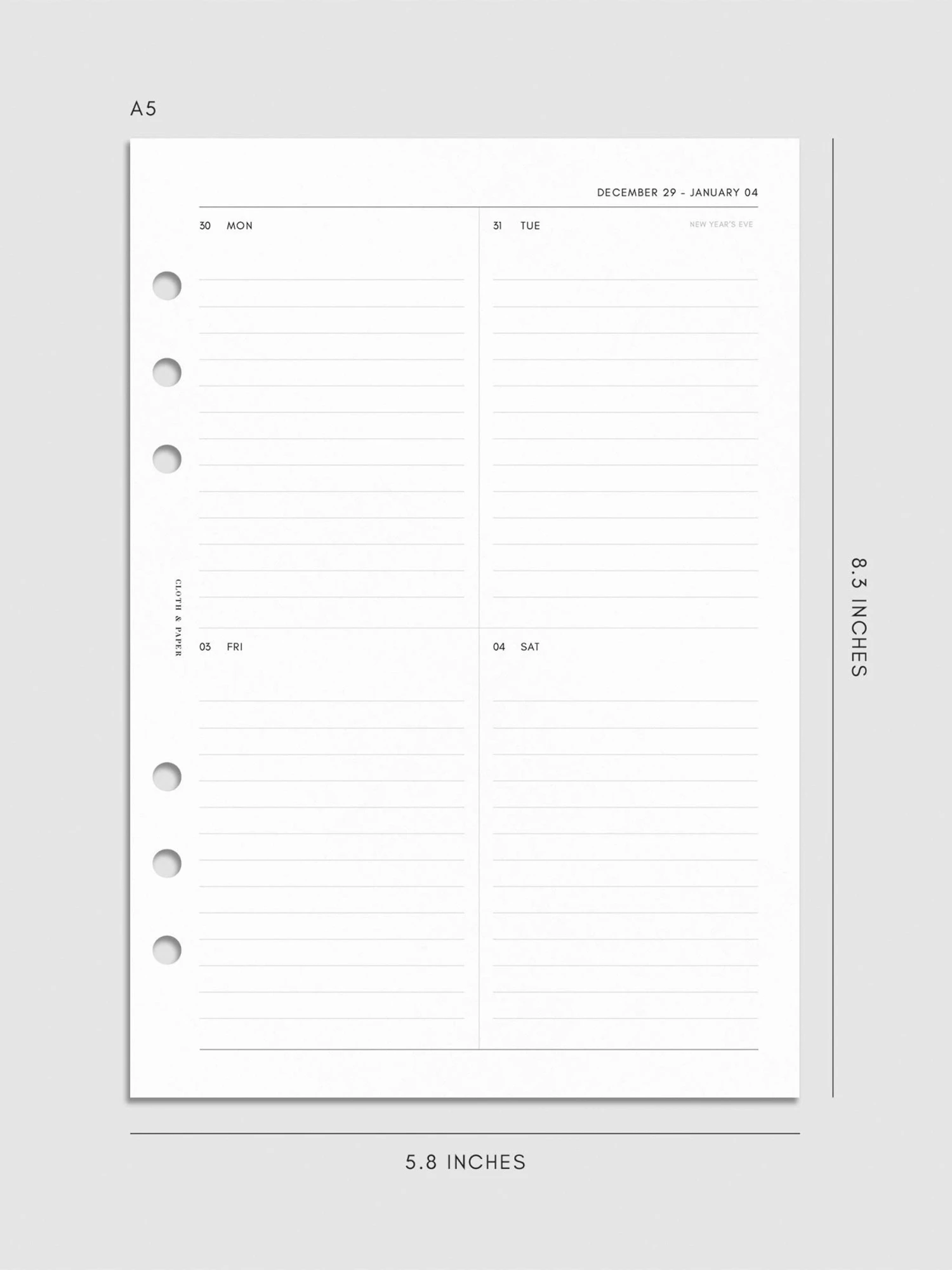 2025 Dated Vertical Weekly Lined Planner Insert | Sunday Start(2025 Dated Vertical Weekly Lined Planner Insert Sunday Start) 17 2025 Dated Vertical Weekly Lined Planner Insert | Sunday Start(2025 Dated Vertical Weekly Lined Planner Insert Sunday Start) - Image 17
