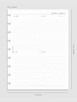 2025 Dated Vertical Weekly Lined Planner Insert | Sunday Start(2025 Dated Vertical Weekly Lined Planner Insert Sunday Start) 38 2025 Dated Vertical Weekly Lined Planner Insert | Sunday Start(2025 Dated Vertical Weekly Lined Planner Insert Sunday Start) -Cloth And Paper Shop 2025 Dated Monthly Planner Insert Sunday Start HPC CP 1