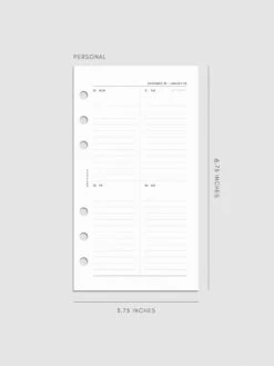 2025 Dated Vertical Weekly Lined Planner Insert | Sunday Start(2025 Dated Vertical Weekly Lined Planner Insert Sunday Start) 33 2025 Dated Vertical Weekly Lined Planner Insert | Sunday Start(2025 Dated Vertical Weekly Lined Planner Insert Sunday Start) -Cloth And Paper Shop 2025 Dated Monthly Planner Insert Sunday Start Personal CP 1