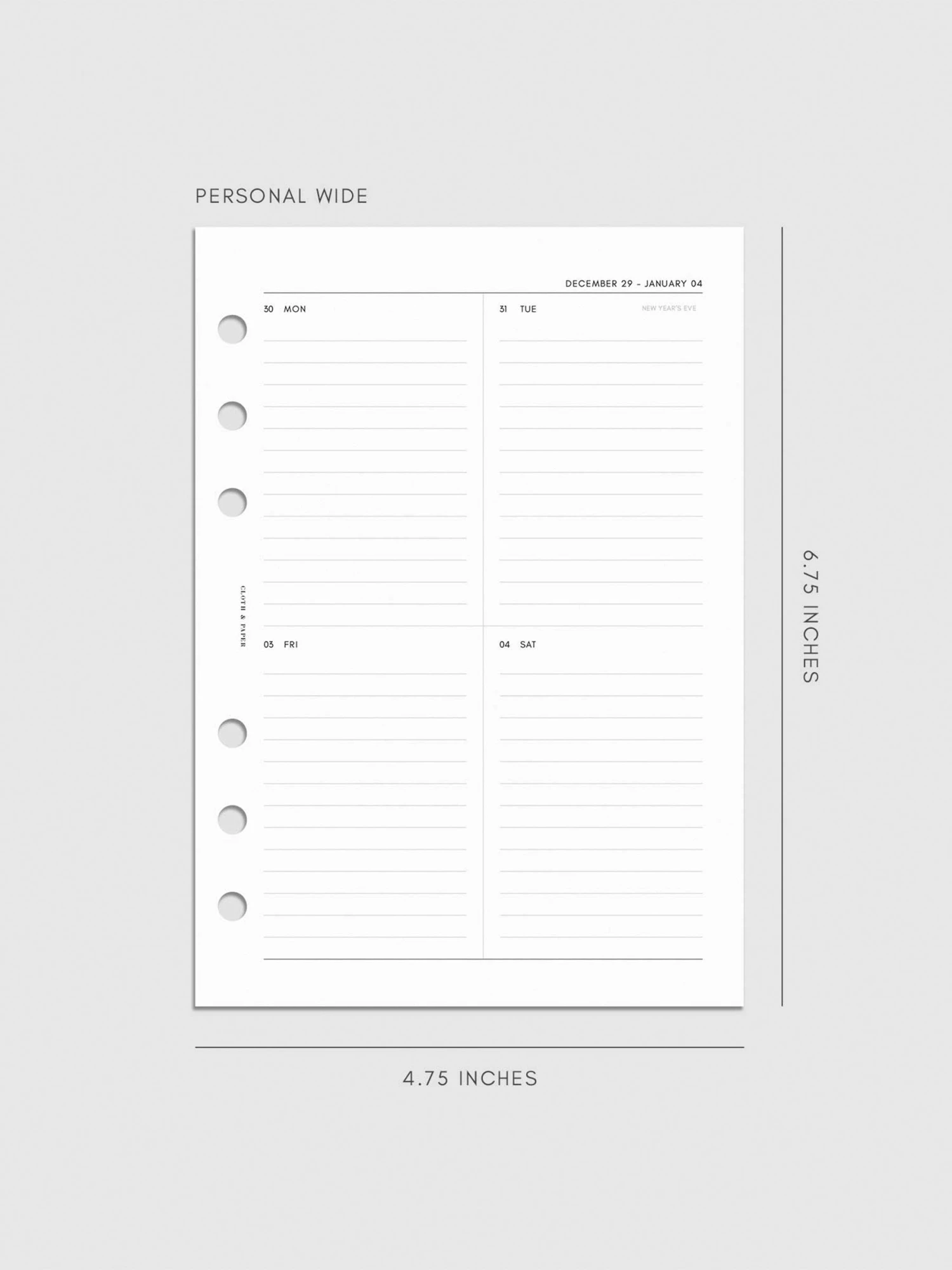 2025 Dated Vertical Weekly Lined Planner Insert | Sunday Start(2025 Dated Vertical Weekly Lined Planner Insert Sunday Start) 15 2025 Dated Vertical Weekly Lined Planner Insert | Sunday Start(2025 Dated Vertical Weekly Lined Planner Insert Sunday Start) - Image 15