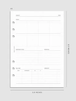 2025 Dated Vertical Weekly Lined Planner Insert | Monday Start(2025 Dated Vertical Weekly Lined Planner Insert Monday Start) 28 2025 Dated Vertical Weekly Lined Planner Insert | Monday Start(2025 Dated Vertical Weekly Lined Planner Insert Monday Start) -Cloth And Paper Shop 2025 Dated Vertical Weekly Lined Planner Insert Monday Start A5 Monthly Overview CP 1