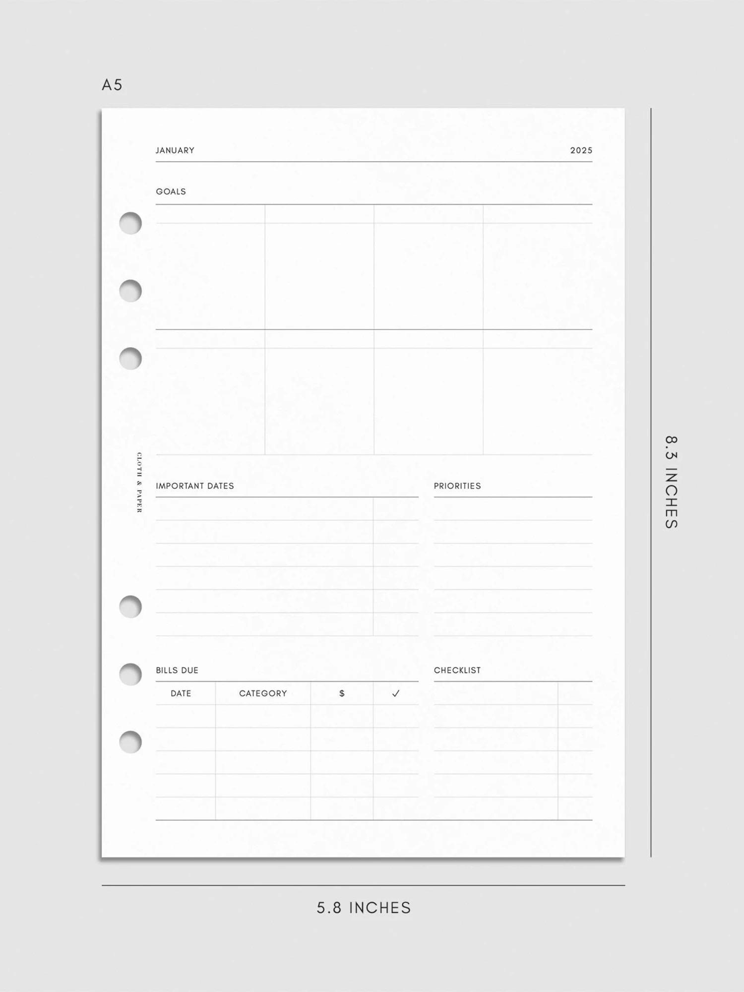 2025 Dated Vertical Weekly Lined Planner Insert | Monday Start(2025 Dated Vertical Weekly Lined Planner Insert Monday Start) 9 2025 Dated Vertical Weekly Lined Planner Insert | Monday Start(2025 Dated Vertical Weekly Lined Planner Insert Monday Start) - Image 9