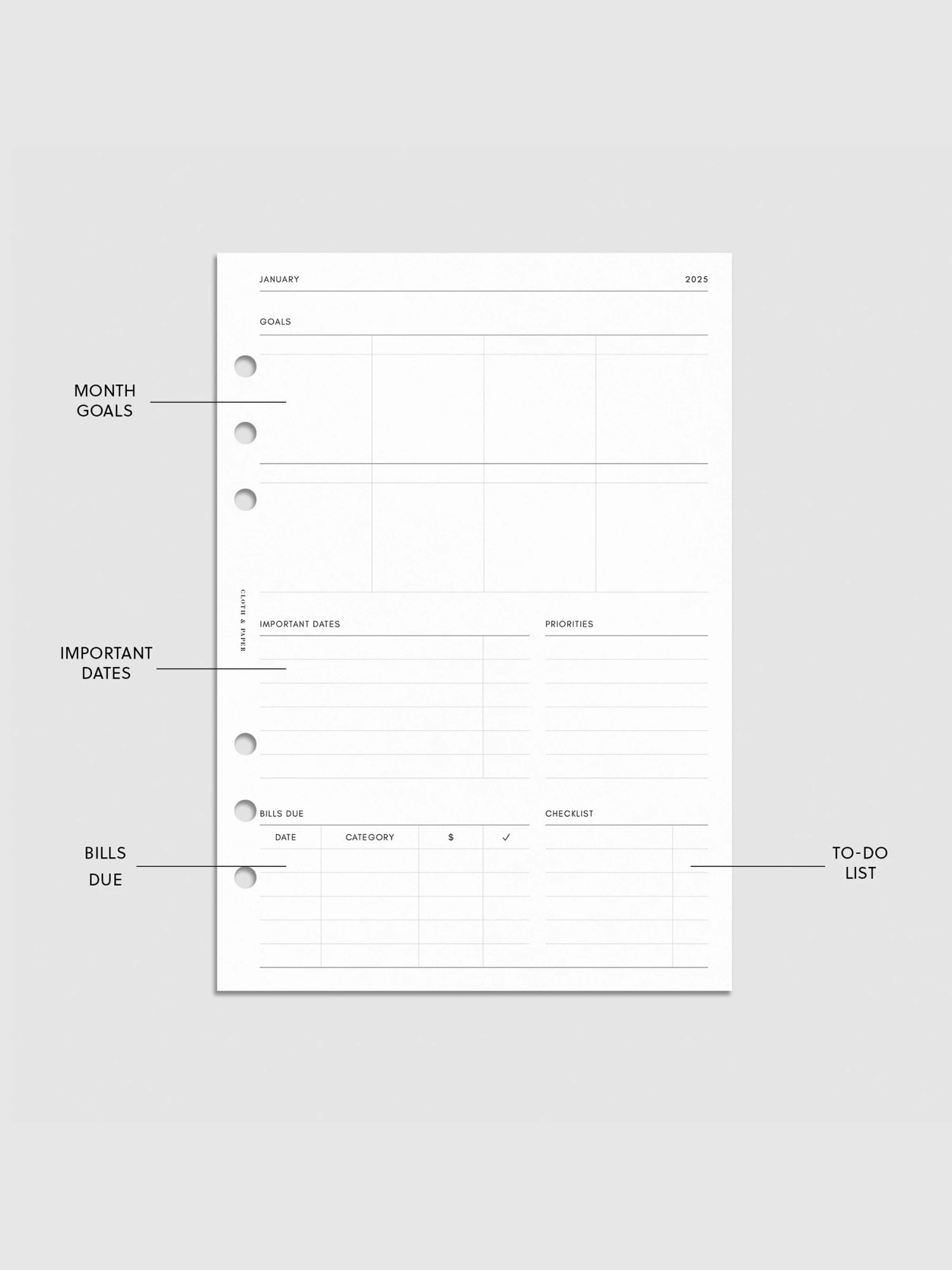 2025 Dated Vertical Weekly Lined Planner Insert | Monday Start(2025 Dated Vertical Weekly Lined Planner Insert Monday Start) 5 2025 Dated Vertical Weekly Lined Planner Insert | Monday Start(2025 Dated Vertical Weekly Lined Planner Insert Monday Start) - Image 5