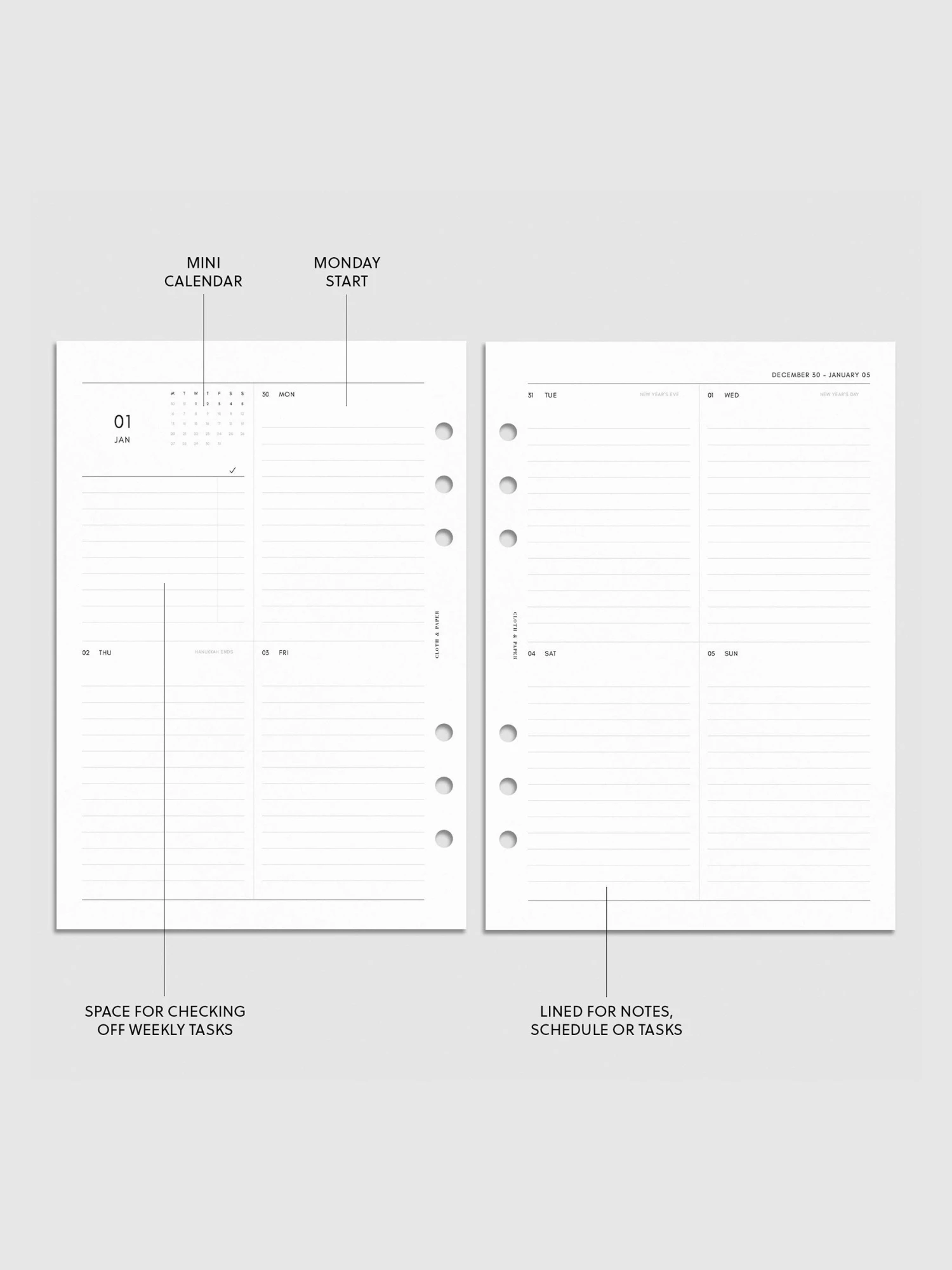 2025 Dated Vertical Weekly Lined Planner Insert | Monday Start(2025 Dated Vertical Weekly Lined Planner Insert Monday Start) 3 2025 Dated Vertical Weekly Lined Planner Insert | Monday Start(2025 Dated Vertical Weekly Lined Planner Insert Monday Start) - Image 3