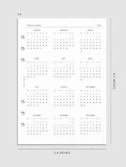 2025 Dated Vertical Weekly Lined Planner Insert | Monday Start(2025 Dated Vertical Weekly Lined Planner Insert Monday Start) 26 2025 Dated Vertical Weekly Lined Planner Insert | Monday Start(2025 Dated Vertical Weekly Lined Planner Insert Monday Start) -Cloth And Paper Shop 2025 Dated Vertical Weekly Lined Planner Insert Monday Start A5 Yaag CP 1