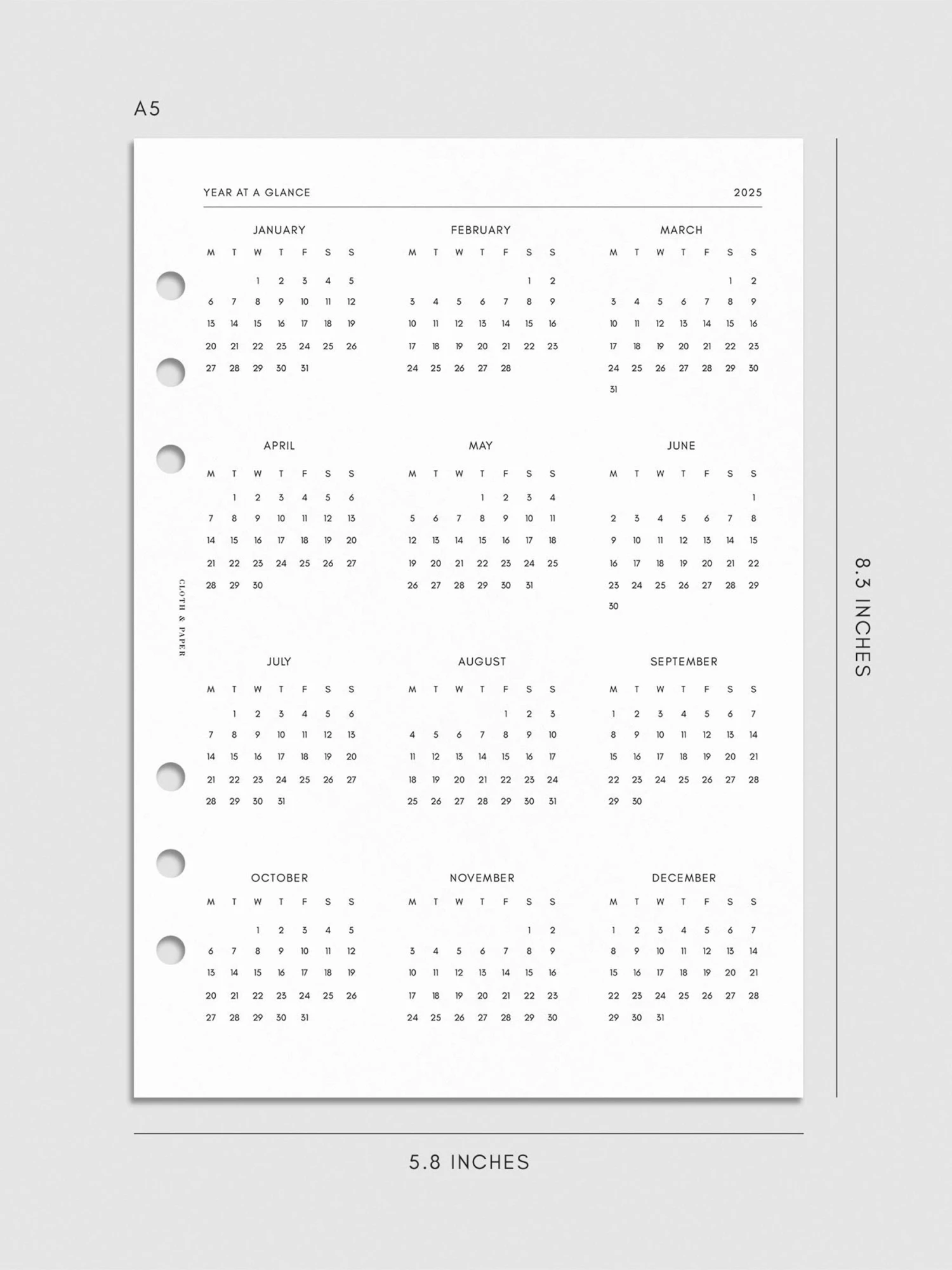 2025 Dated Vertical Weekly Lined Planner Insert | Monday Start(2025 Dated Vertical Weekly Lined Planner Insert Monday Start) 7 2025 Dated Vertical Weekly Lined Planner Insert | Monday Start(2025 Dated Vertical Weekly Lined Planner Insert Monday Start) - Image 7