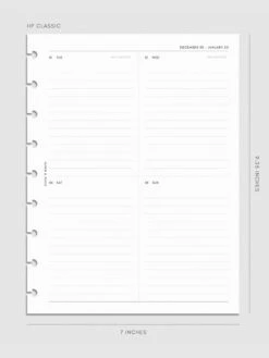 2025 Dated Vertical Weekly Lined Planner Insert | Monday Start(2025 Dated Vertical Weekly Lined Planner Insert Monday Start) 39 2025 Dated Vertical Weekly Lined Planner Insert | Monday Start(2025 Dated Vertical Weekly Lined Planner Insert Monday Start) -Cloth And Paper Shop 2025 Dated Vertical Weekly Lined Planner Insert Monday Start HPC CP 1