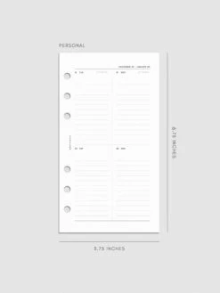 2025 Dated Vertical Weekly Lined Planner Insert | Monday Start(2025 Dated Vertical Weekly Lined Planner Insert Monday Start) 34 2025 Dated Vertical Weekly Lined Planner Insert | Monday Start(2025 Dated Vertical Weekly Lined Planner Insert Monday Start) -Cloth And Paper Shop 2025 Dated Vertical Weekly Lined Planner Insert Monday Start Personal CP 1