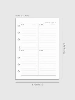 2025 Dated Vertical Weekly Lined Planner Insert | Monday Start(2025 Dated Vertical Weekly Lined Planner Insert Monday Start) 35 2025 Dated Vertical Weekly Lined Planner Insert | Monday Start(2025 Dated Vertical Weekly Lined Planner Insert Monday Start) -Cloth And Paper Shop 2025 Dated Vertical Weekly Lined Planner Insert Monday Start PersonalWide CP 1
