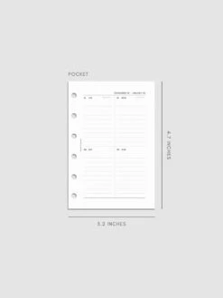 2025 Dated Vertical Weekly Lined Planner Insert | Monday Start(2025 Dated Vertical Weekly Lined Planner Insert Monday Start) 31 2025 Dated Vertical Weekly Lined Planner Insert | Monday Start(2025 Dated Vertical Weekly Lined Planner Insert Monday Start) -Cloth And Paper Shop 2025 Dated Vertical Weekly Lined Planner Insert Monday Start Pocket CP 1