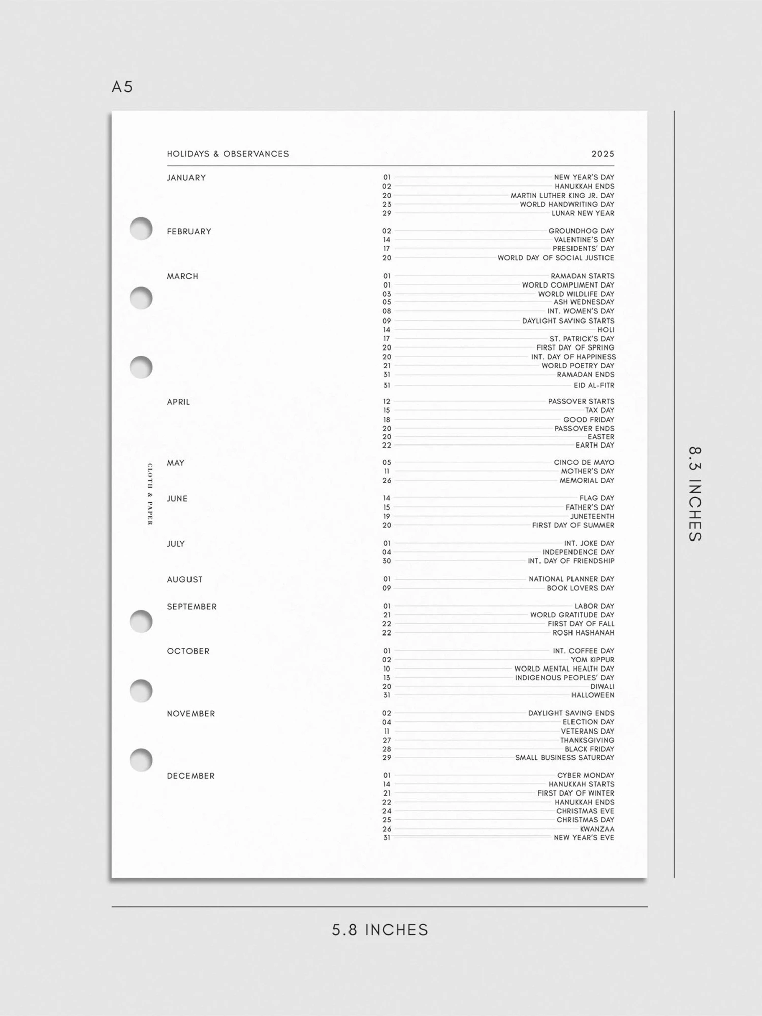 2025 Dated Weekly Schedule Planner Insert | Monday Start(2025 Dated Weekly Schedule Planner Insert Monday Start) 8 2025 Dated Weekly Schedule Planner Insert | Monday Start(2025 Dated Weekly Schedule Planner Insert Monday Start) - Image 8