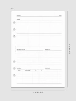 2025 Dated Weekly Schedule Planner Insert | Monday Start(2025 Dated Weekly Schedule Planner Insert Monday Start) 28 2025 Dated Weekly Schedule Planner Insert | Monday Start(2025 Dated Weekly Schedule Planner Insert Monday Start) -Cloth And Paper Shop 2025 Dated Weekly Schedule Planner Insert Monday Start A5 Monthly Overview CP 1
