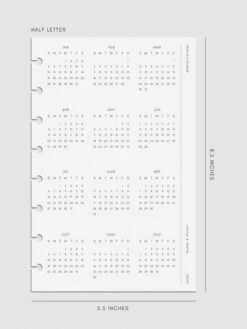 2025 Year At A Glance Planner Dashboard(2025 Year At A Glance Planner Dashboard) -Cloth And Paper Shop 2025 Year At A Glance Planner Dashboard HL CP 5