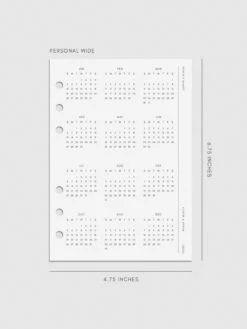 2025 Year At A Glance Planner Dashboard(2025 Year At A Glance Planner Dashboard) -Cloth And Paper Shop 2025 Year At A Glance Planner Dashboard Personal Wide CP 9