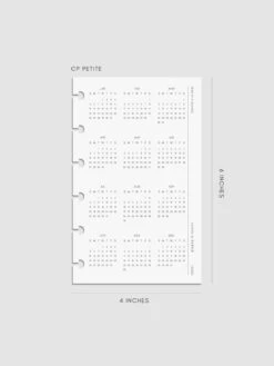 2025 Year At A Glance Planner Dashboard(2025 Year At A Glance Planner Dashboard) -Cloth And Paper Shop 2025 Year At A Glance Planner Dashboard Petite CP 4