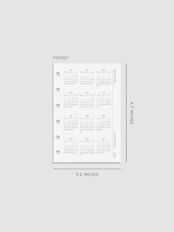 2025 Year At A Glance Planner Dashboard(2025 Year At A Glance Planner Dashboard) -Cloth And Paper Shop 2025 Year At A Glance Planner Dashboard Pocket CP 10
