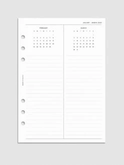 2025 Year Overview Planner Inserts(2025 Year Overview Planner Insert)