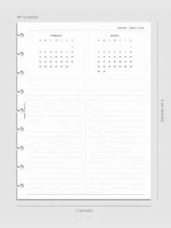 2025 Year Overview Planner Inserts(2025 Year Overview Planner Insert) 25 2025 Year Overview Planner Inserts(2025 Year Overview Planner Insert) -Cloth And Paper Shop 2025 Year Overview Planner Inserts HPC Feb Mar Specs CP 1