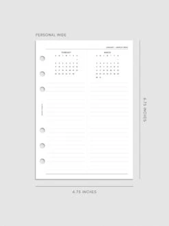 2025 Year Overview Planner Inserts(2025 Year Overview Planner Insert) 21 2025 Year Overview Planner Inserts(2025 Year Overview Planner Insert) -Cloth And Paper Shop 2025 Year Overview Planner Inserts PW Feb Mar Specs CP 1