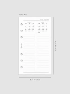 2025 Year Overview Planner Inserts(2025 Year Overview Planner Insert) 19 2025 Year Overview Planner Inserts(2025 Year Overview Planner Insert) -Cloth And Paper Shop 2025 Year Overview Planner Inserts Personal Feb Mar Specs CP 1