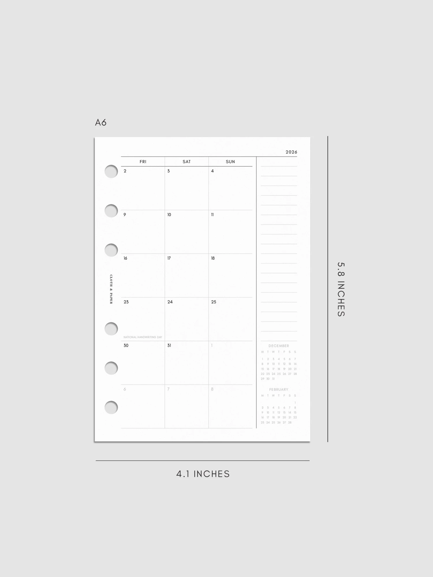 2026 Dated Monthly Planner Inserts | Monday Start(2026 Dated Monthly Planner Inserts Monday Start) 14 2026 Dated Monthly Planner Inserts | Monday Start(2026 Dated Monthly Planner Inserts Monday Start) - Image 14