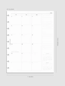 2026 Dated Monthly Planner Inserts | Monday Start(2026 Dated Monthly Planner Inserts Monday Start) 39 2026 Dated Monthly Planner Inserts | Monday Start(2026 Dated Monthly Planner Inserts Monday Start) -Cloth And Paper Shop 2026 dated monthly monday start insert HPC