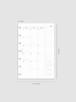 2026 Dated Monthly Planner Inserts | Monday Start(2026 Dated Monthly Planner Inserts Monday Start) 37 2026 Dated Monthly Planner Inserts | Monday Start(2026 Dated Monthly Planner Inserts Monday Start) -Cloth And Paper Shop 2026 dated monthly monday start insert HPM