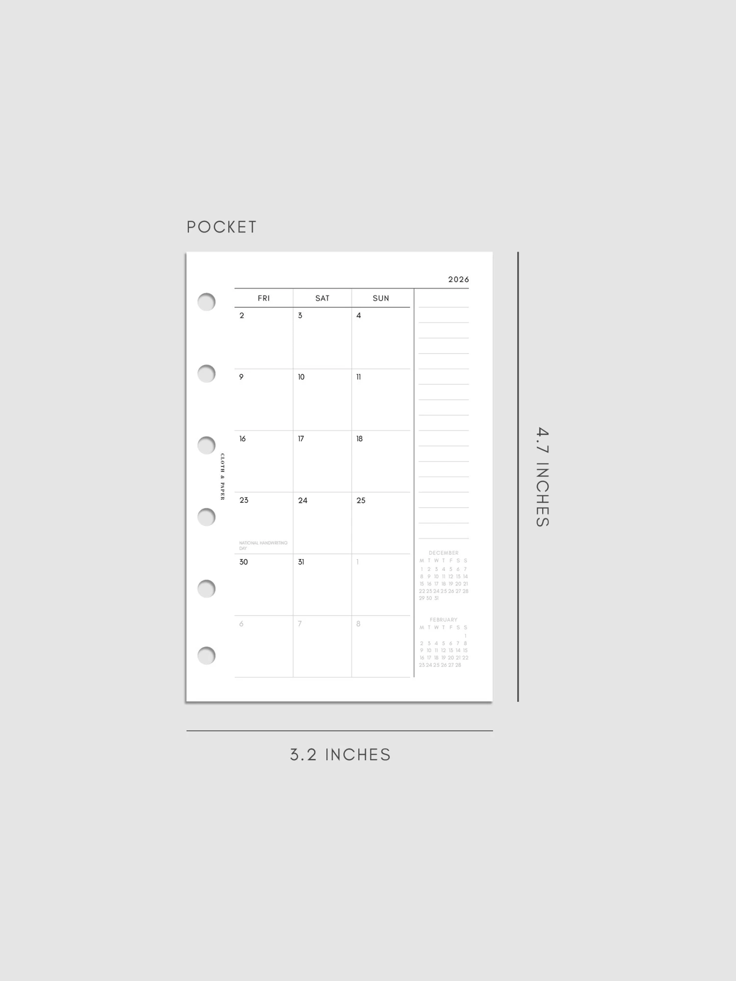 2026 Dated Monthly Planner Inserts | Monday Start(2026 Dated Monthly Planner Inserts Monday Start) 13 2026 Dated Monthly Planner Inserts | Monday Start(2026 Dated Monthly Planner Inserts Monday Start) - Image 13