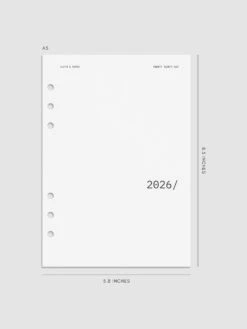 2026 Front & Monthly Vellum Planner Dashboard Overlays | Avant Garde(2026 Front Monthly Vellum Planner Dashboard Overlays Avant Garde) -Cloth And Paper Shop 2026 front and monthly overlays avant garde A5 1