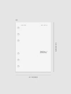 2026 Front & Monthly Vellum Planner Dashboard Overlays | Avant Garde(2026 Front Monthly Vellum Planner Dashboard Overlays Avant Garde) -Cloth And Paper Shop 2026 front and monthly overlays avant garde A6