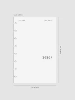 2026 Front & Monthly Vellum Planner Dashboard Overlays | Avant Garde(2026 Front Monthly Vellum Planner Dashboard Overlays Avant Garde) -Cloth And Paper Shop 2026 front and monthly overlays avant garde HL