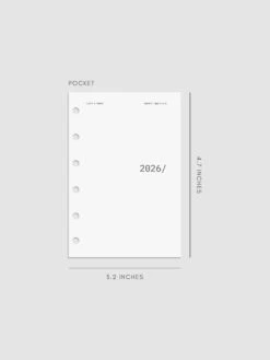 2026 Front & Monthly Vellum Planner Dashboard Overlays | Avant Garde(2026 Front Monthly Vellum Planner Dashboard Overlays Avant Garde) -Cloth And Paper Shop 2026 front and monthly overlays avant garde Pocket