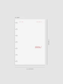 2026 Front & Monthly Vellum Planner Dashboard Overlays | Rouge(2026 Front Monthly Vellum Planner Dashboard Overlays Rouge) -Cloth And Paper Shop 2026 front and monthly overlays rouge HPM