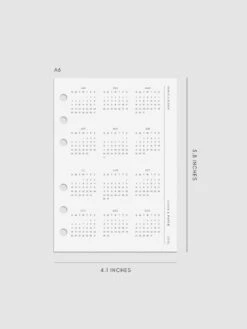 2026 Year At A Glance Planner Dashboard(2026 Year At A Glance Planner Dashboard) 20 2026 Year At A Glance Planner Dashboard(2026 Year At A Glance Planner Dashboard) -Cloth And Paper Shop 2026 year at a glance dashboard A6