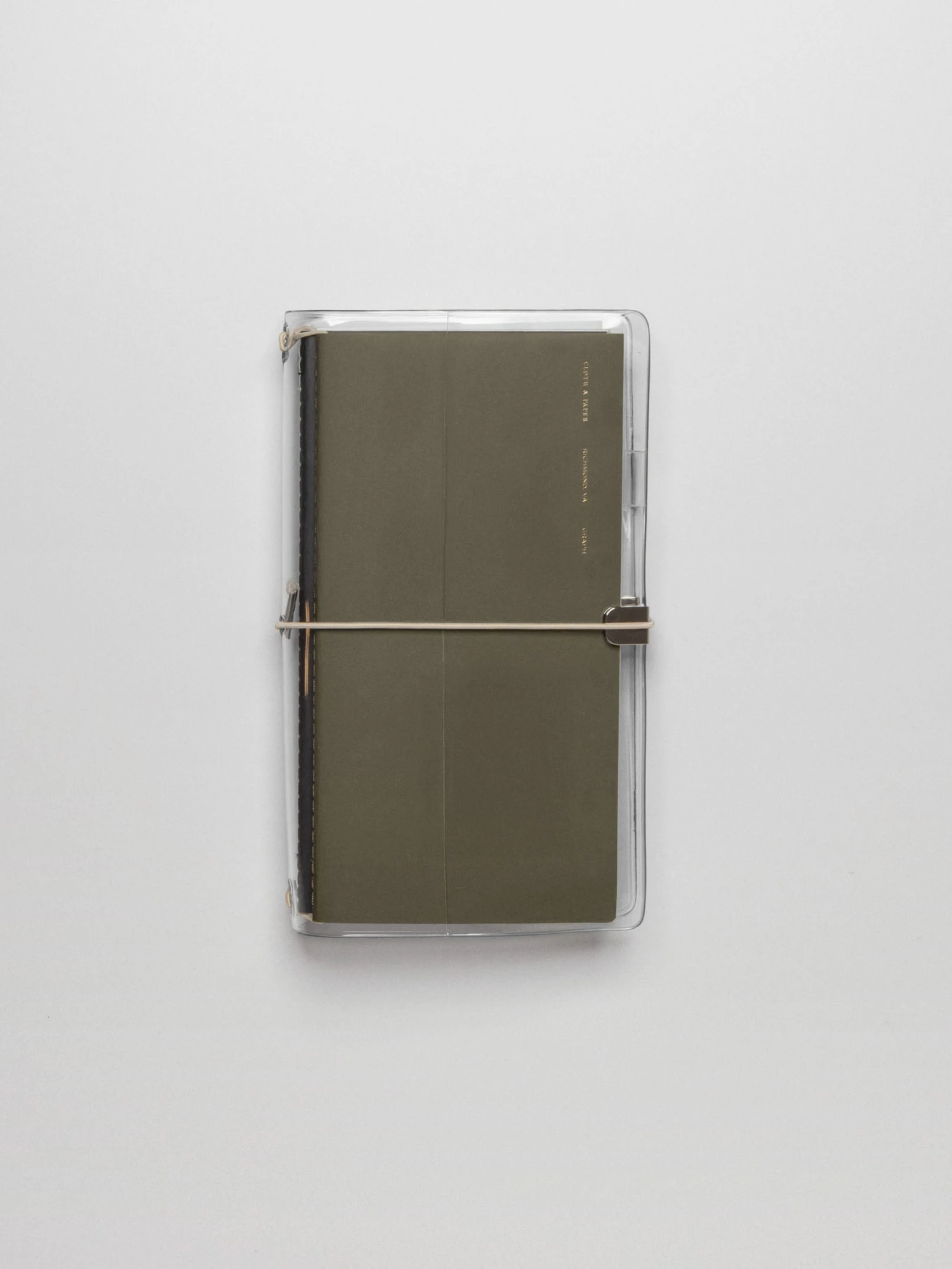 Clear Vinyl Travel Notebook Cover | A5 Slim(Clear Vinyl Planner Travel Refillable Notebook Cover A5 Slim) 2 Clear Vinyl Travel Notebook Cover | A5 Slim(Clear Vinyl Planner Travel Refillable Notebook Cover A5 Slim) - Image 2