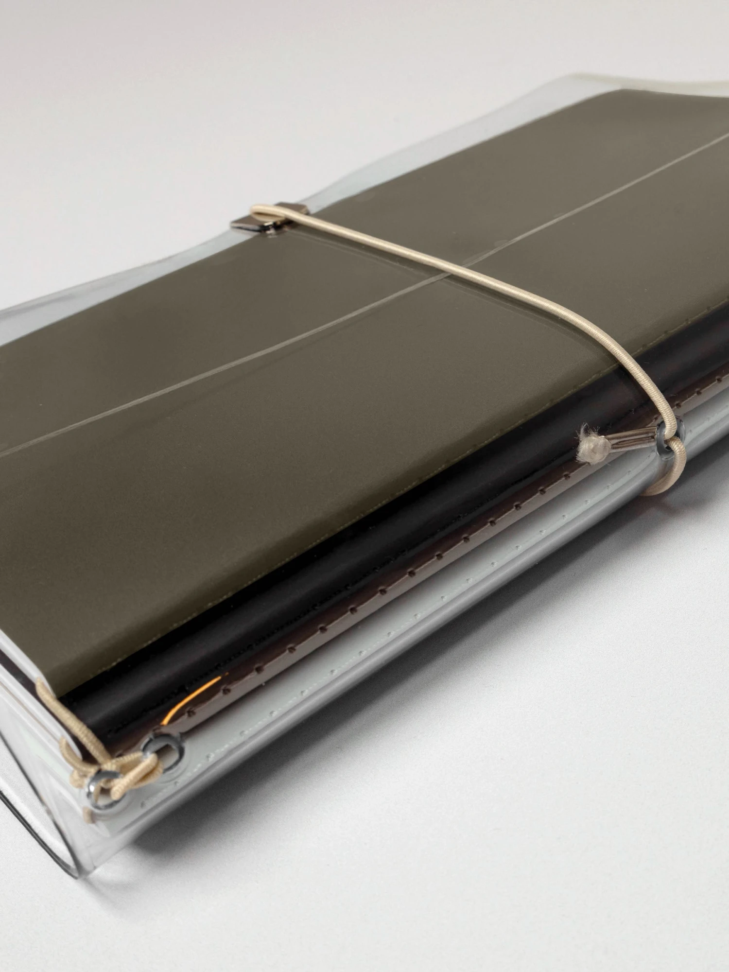 Clear Vinyl Travel Notebook Cover | A5 Slim(Clear Vinyl Planner Travel Refillable Notebook Cover A5 Slim) 3 Clear Vinyl Travel Notebook Cover | A5 Slim(Clear Vinyl Planner Travel Refillable Notebook Cover A5 Slim) - Image 3