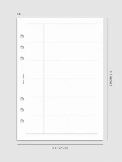 Arched Habit Tracker Planner Inserts(Arched Habit Tracker Inserts) -Cloth And Paper Shop Arched Habit Tracker Planner Inserts A5 CP 1